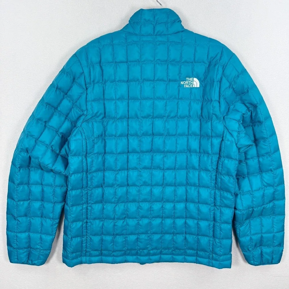 The North Face Mens Thermoball Eco Jacket Size L Mens Alkaline Blue Packable NWT